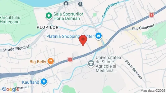 Rooms for rent i Cluj-Napoca - kort over placeringen