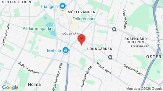 Rooms for rent i Sofielund - kort over placeringen