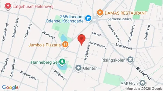 Apartments for rent i Odense C - kort over placeringen