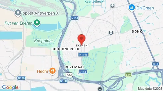 Apartments for rent i Antwerp Ekeren - kort over placeringen