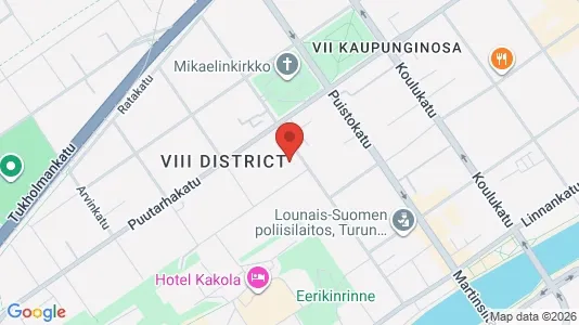 Apartments for rent i Turku - kort over placeringen
