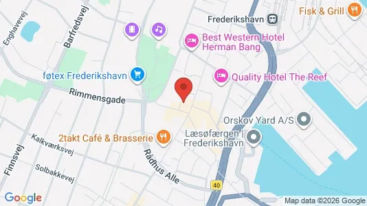 Apartments for rent i Frederikshavn - kort over placeringen