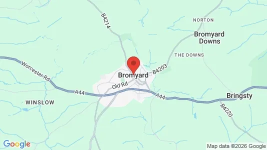 Apartments for rent i Bromyard - Herefordshire - kort over placeringen