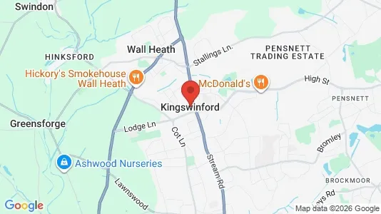 Houses for rent i Kingswinford - West Midlands - kort over placeringen
