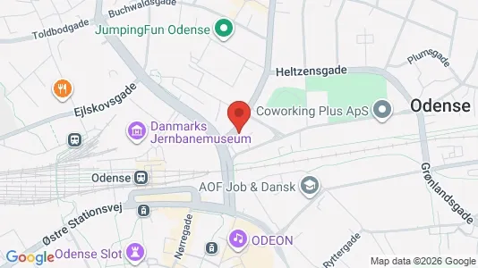 Apartments for rent i Odense C - kort over placeringen