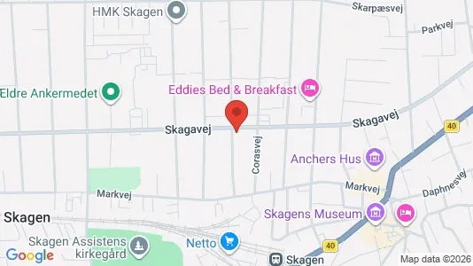 Apartments for rent i Skagen - kort over placeringen