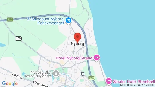 Apartments for rent i Nyborg - kort over placeringen