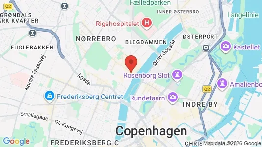 Apartments for rent i Nørrebro - kort over placeringen
