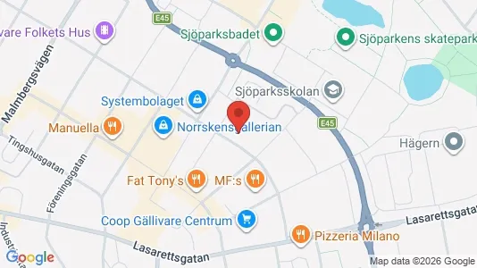Apartments for rent i Gällivare - kort over placeringen