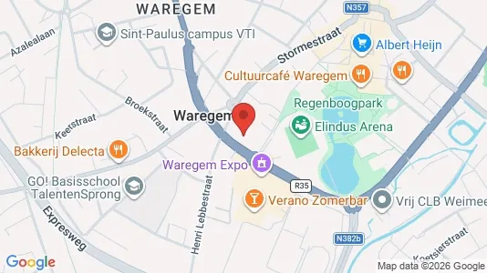 Apartments for rent i Waregem - kort over placeringen