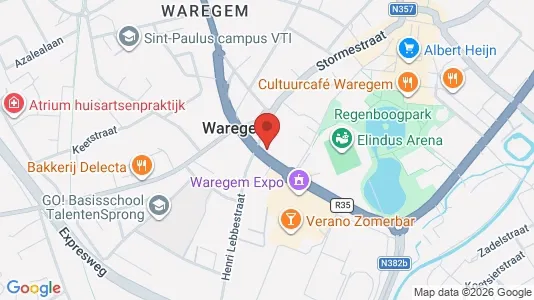 Apartments for rent i Waregem - kort over placeringen