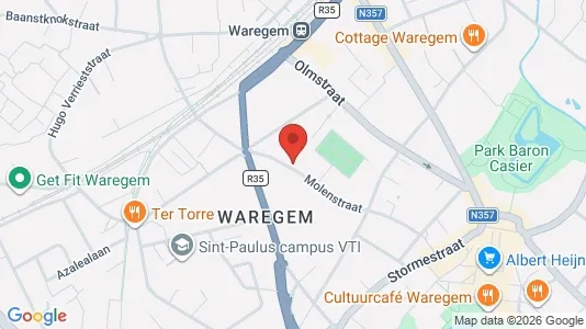 Apartments for rent i Waregem - kort over placeringen