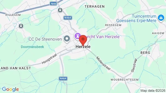 Houses for rent i Herzele - kort over placeringen