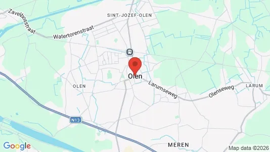Apartments for rent i Olen - kort over placeringen