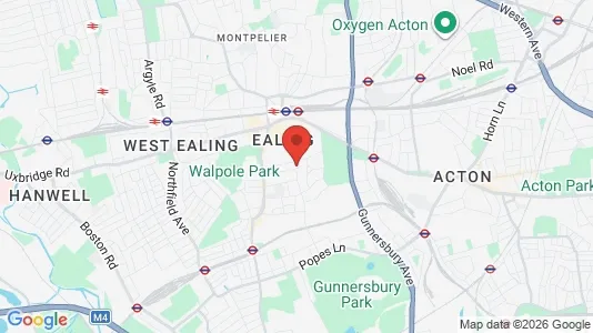 Apartments for rent i London W5 - kort over placeringen
