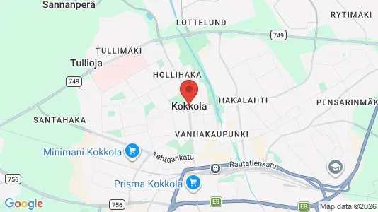 Houses for rent i Kokkola - kort over placeringen