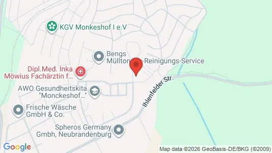 Apartments for rent i Mecklenburgische Seenplatte - kort over placeringen
