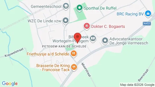 Apartments for rent i Wortegem-Petegem - kort over placeringen
