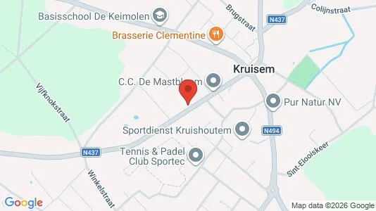 Apartments for rent i Kruisem - kort over placeringen