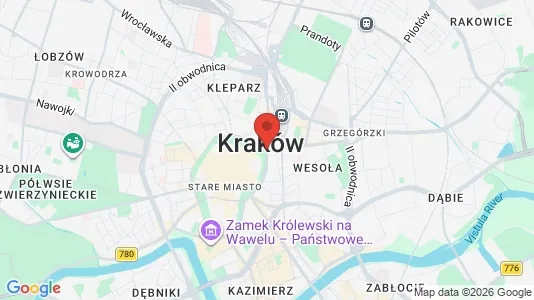 Apartments for rent i Krakowski - kort over placeringen