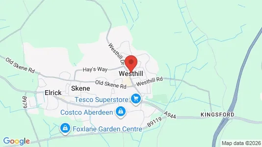 Apartments for rent i Westhill - Aberdeenshire - kort over placeringen