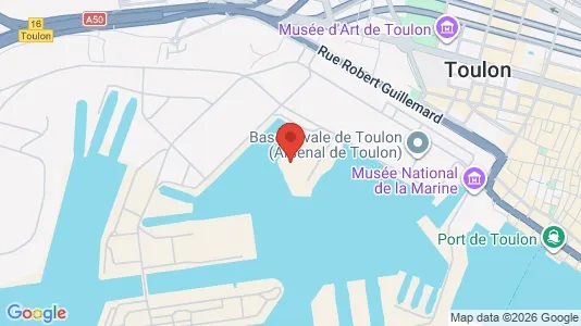 Apartments for rent i Toulon - kort over placeringen