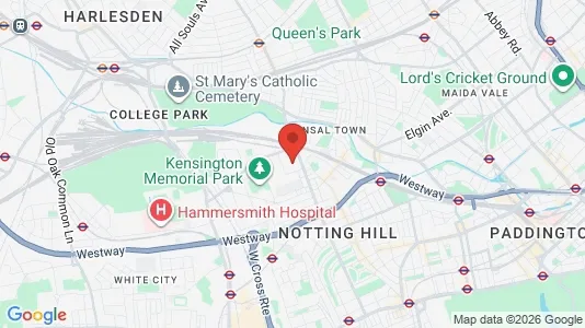Apartments for rent i London W10 - kort over placeringen