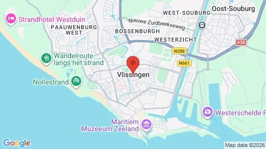 Apartments for rent i Vlissingen - kort over placeringen