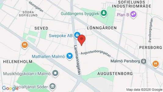 Apartments for rent i Sofielund - kort over placeringen