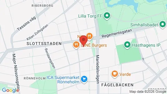 Apartments for rent i Malmö City - kort over placeringen