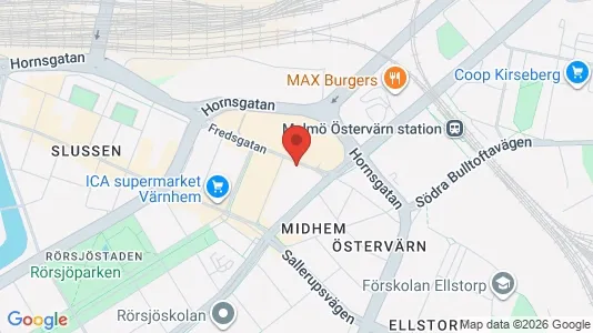 Apartments for rent i Malmö City - kort over placeringen