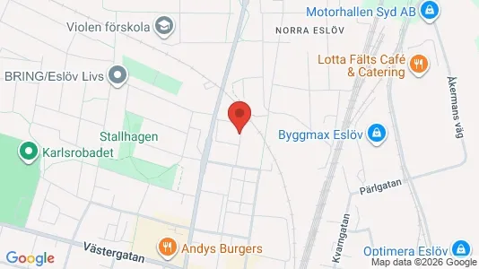 Apartments for rent i Eslöv - kort over placeringen