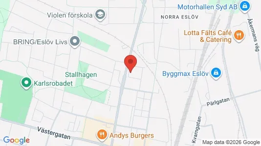 Apartments for rent i Eslöv - kort over placeringen