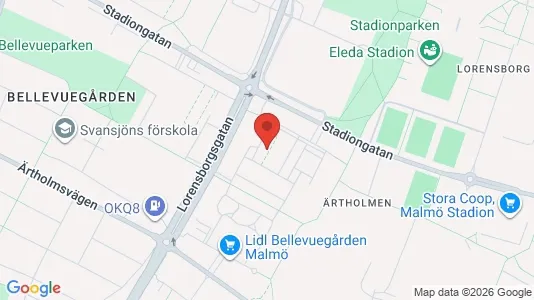 Apartments for rent i Malmö City - kort over placeringen