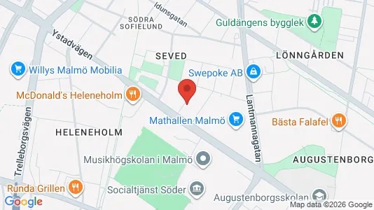 Apartments for rent i Sofielund - kort over placeringen