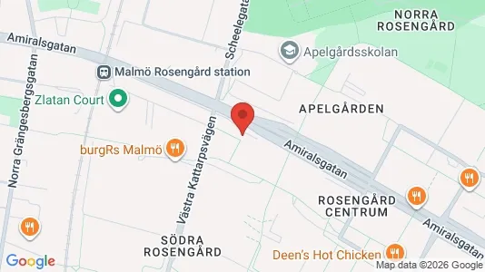 Apartments for rent i Rosengård - kort over placeringen