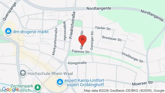 Apartments for rent i Wesel - kort over placeringen