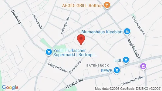 Apartments for rent i Bottrop - kort over placeringen