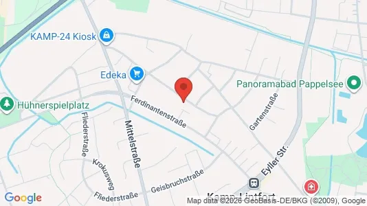Apartments for rent i Wesel - kort over placeringen