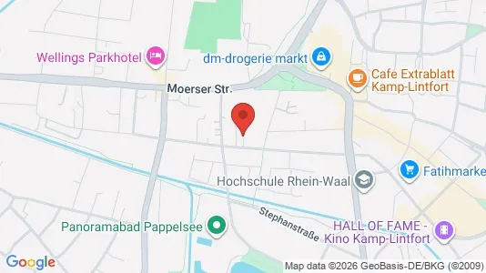 Apartments for rent i Wesel - kort over placeringen