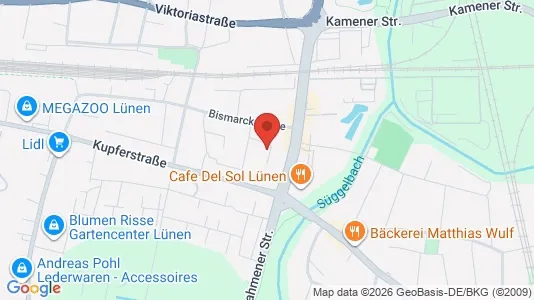 Apartments for rent i Unna - kort over placeringen
