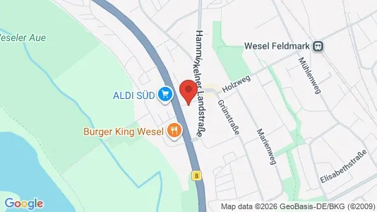 Apartments for rent i Wesel - kort over placeringen