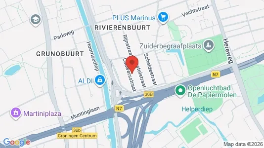 Apartments for rent i Groningen - kort over placeringen
