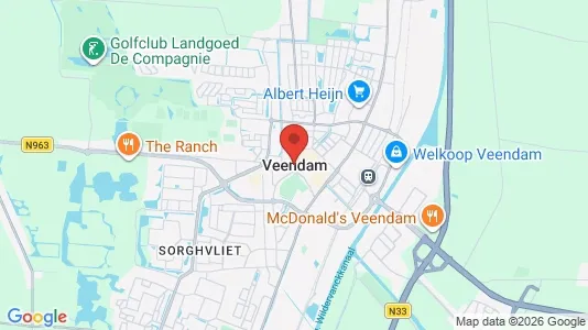 Houses for rent i Veendam - kort over placeringen