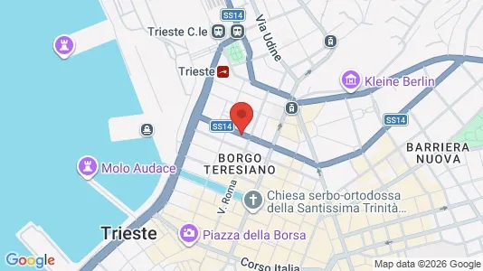 Apartments for rent i Trieste - kort over placeringen
