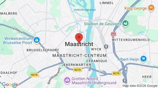 Rooms for rent i Maastricht - kort over placeringen