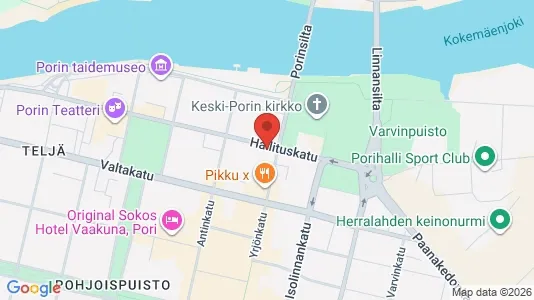Apartments for rent i Pori - kort over placeringen