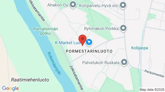 Apartments for rent i Pori - kort over placeringen