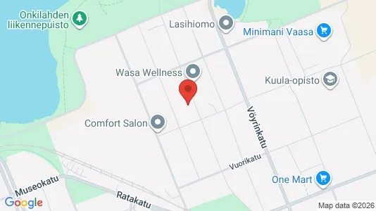 Apartments for rent i Vaasa - kort over placeringen