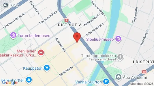 Apartments for rent i Turku - kort over placeringen